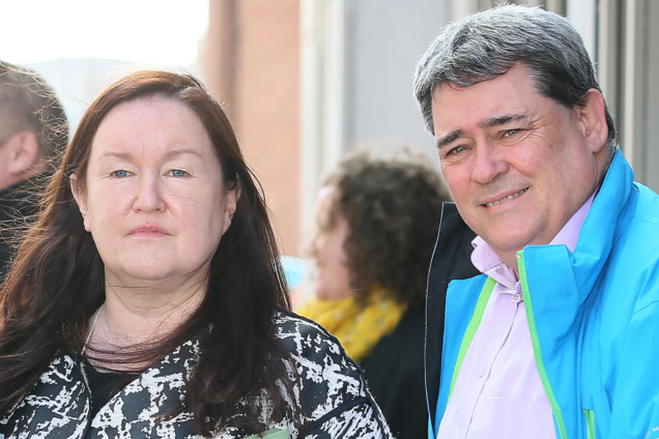 Siptu’s Ethel Buckley and former Clerys worker Gerry Markey at the Clerys hearing at An Bord Pleanala in Dublin. Photo: Frank McGrath
