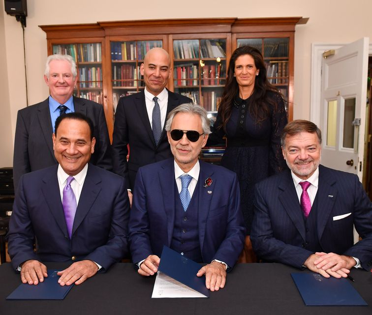 Andrea Bocelli launches the scholarship (Chris Christodoulou)