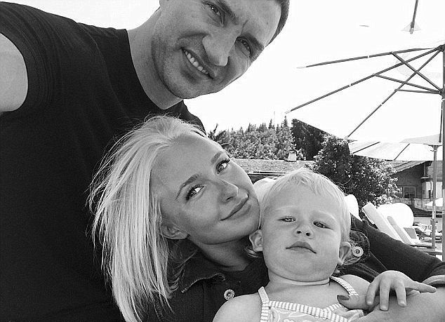 Hayden Panetierre with fiancé Wladimir Klitschko and daughter Kaya