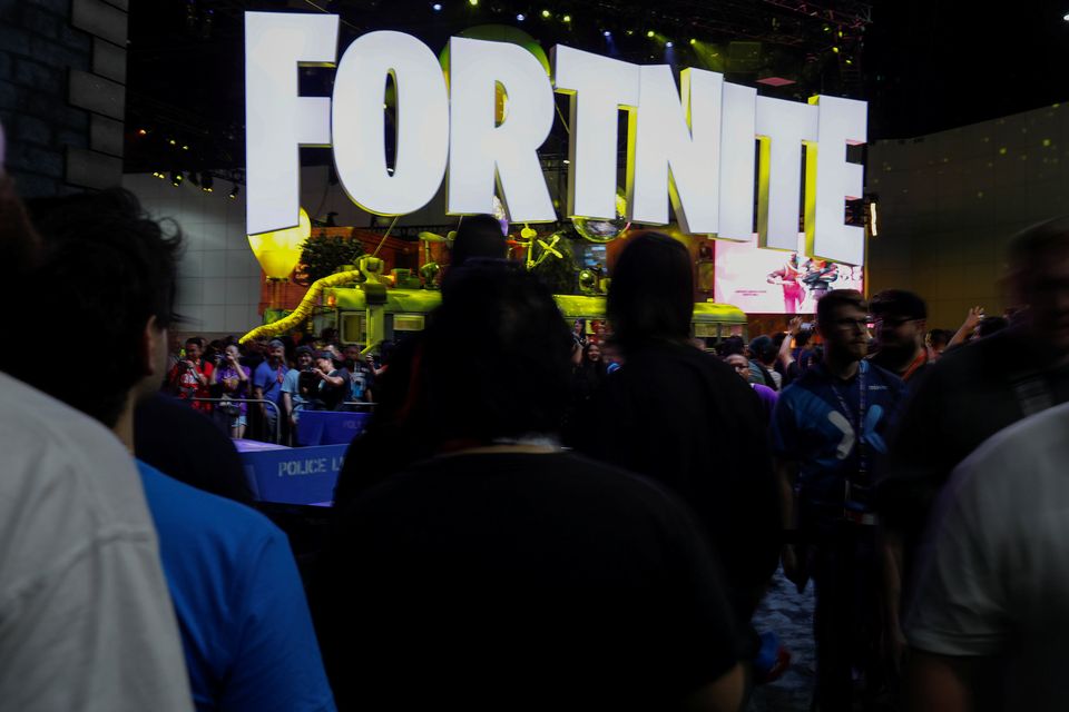 The Fortnite booth is shown at E3, the world's largest video game industry convention in Los Angeles, California, U.S. June 12, 2018. REUTERS/Mike Blake