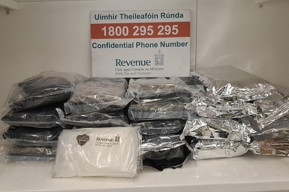 Revenue officers seized contraband with an overall estimated value of over €2.5m. Pic: @RevenueIE