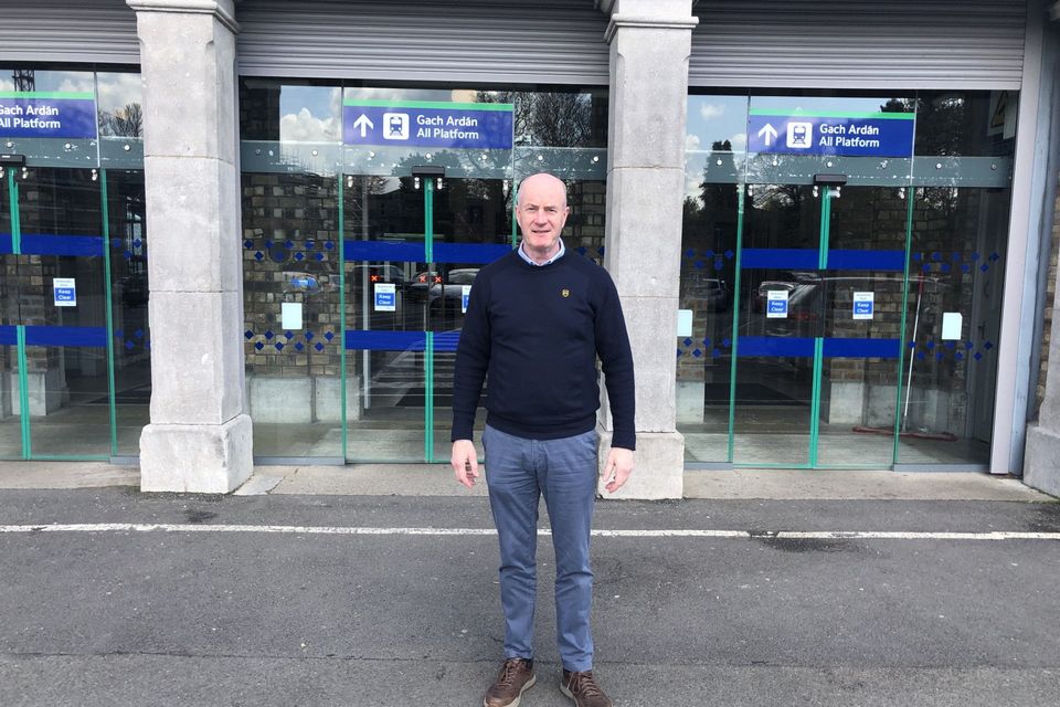 Cllr Pio Smith at Drogheda train station, on the south of the town.