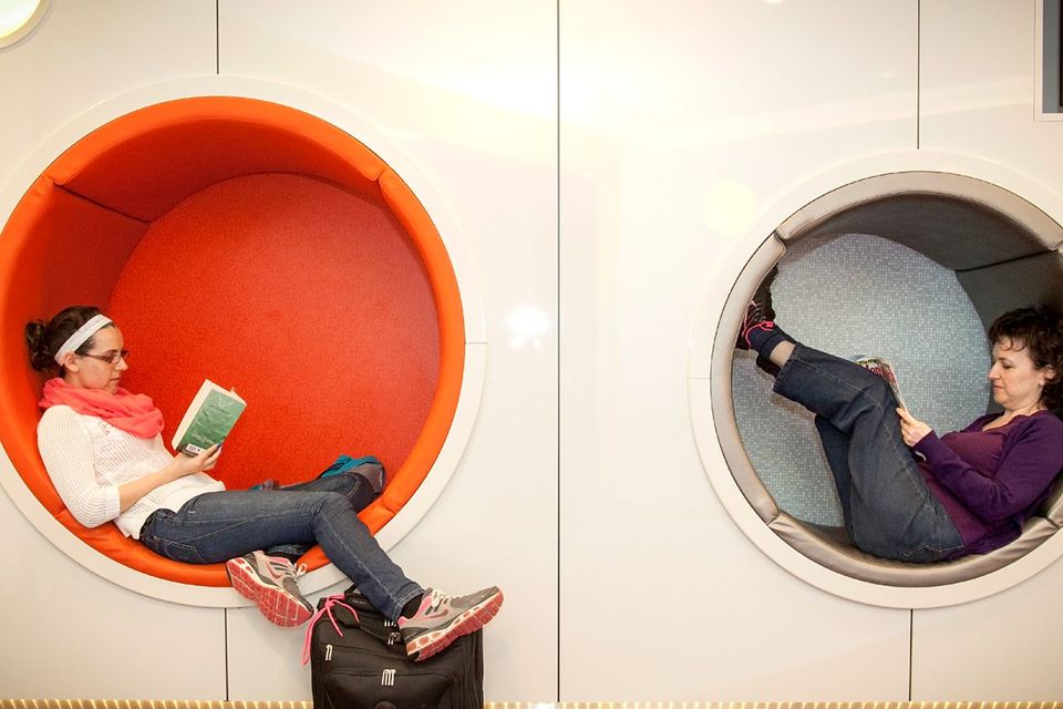 Seating 'pods' at Dublin Airport