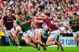 thumbnail: Jordan Flynn of Mayo in action against John Daly of Galway during the Connacht SFC final at Pearse Stadium in Galway. Photo: Daire Brennan/Sportsfile