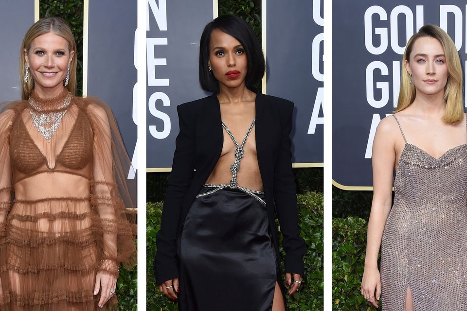 Best dressed stars flash the flesh on Golden Globes red carpet | Irish  Independent