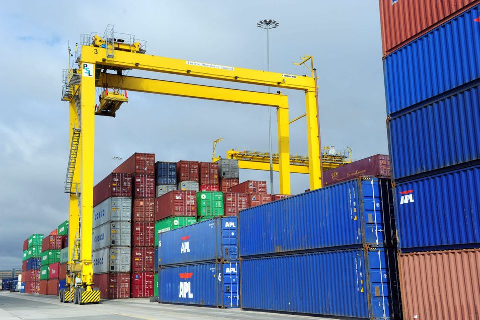 The report shows the size of Irish exporters and their importance to the economy, which is set to grow at a slower rate as a result of Britain's decision to leave the European Union. Photo: Bloomberg