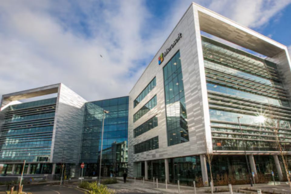 Microsoft’s headquarters in Leopardstown