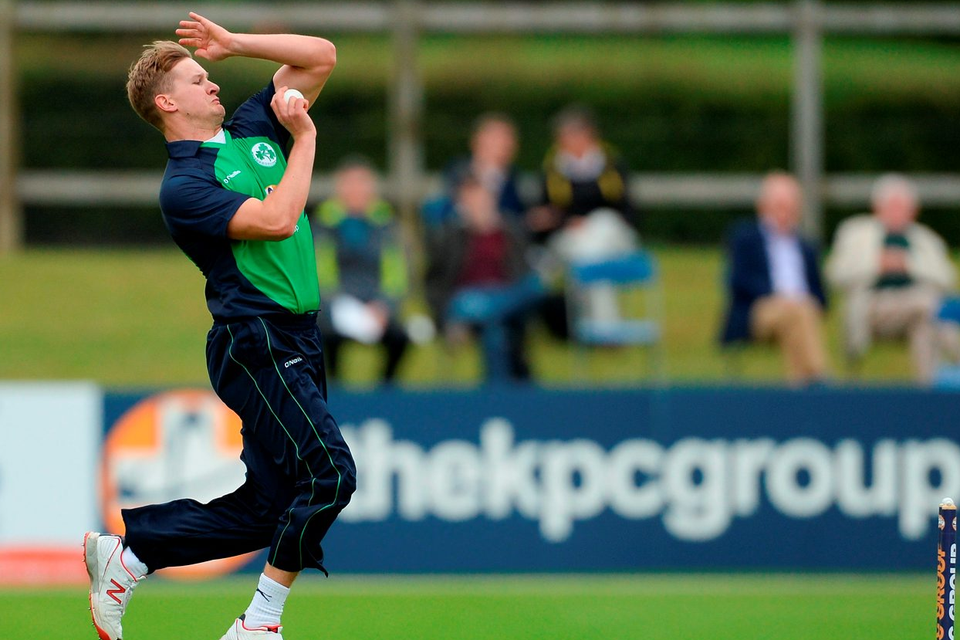 Barry McCarthy of Ireland during the One Day International match between Ireland and Sri Lanka. Photo: Sportsfile