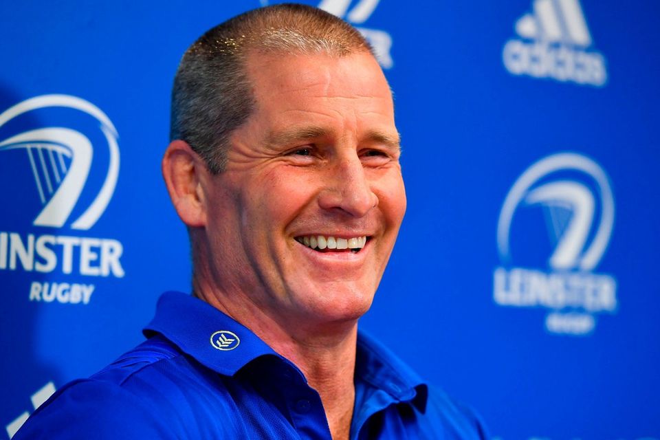 Senior coach Stuart Lancaster during a Leinster Rugby press conference at Leinster Rugby Headquarters in UCD, Dublin. Photo: Ramsey Cardy/Sportsfile