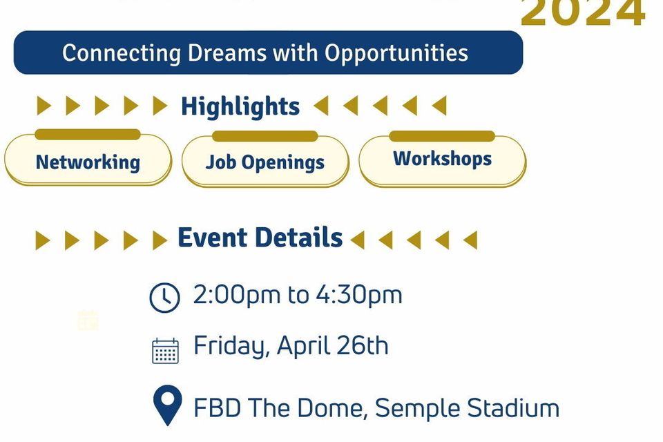 County Tipperary Chamber has announced the return of its highly anticipated Jobs Fair, scheduled to take place at The Dome, FBD Semple Stadium on April 26, from 2pm to 4.30pm