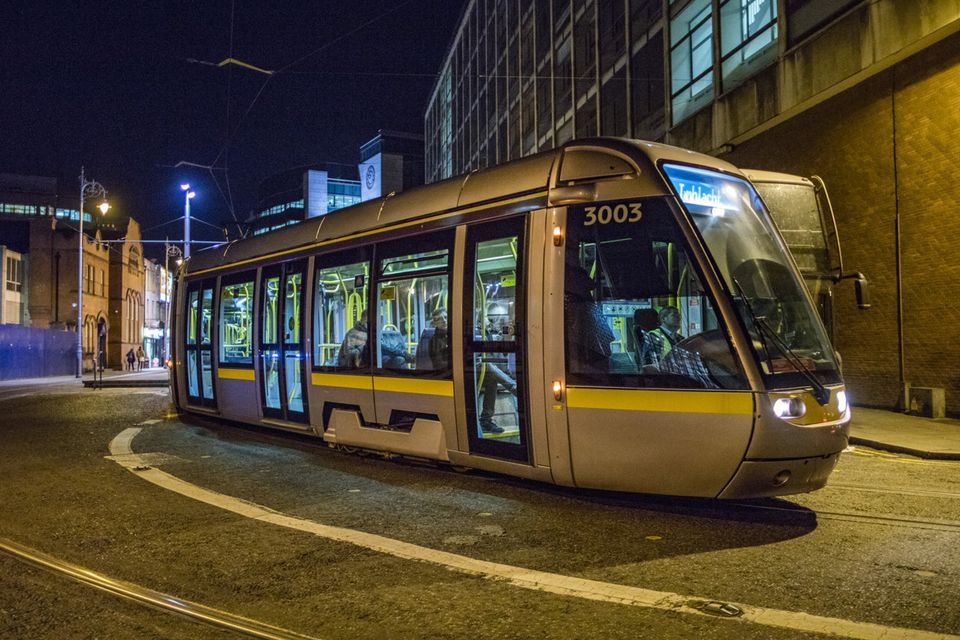 The incident happened on the Luas Red Line on January 11