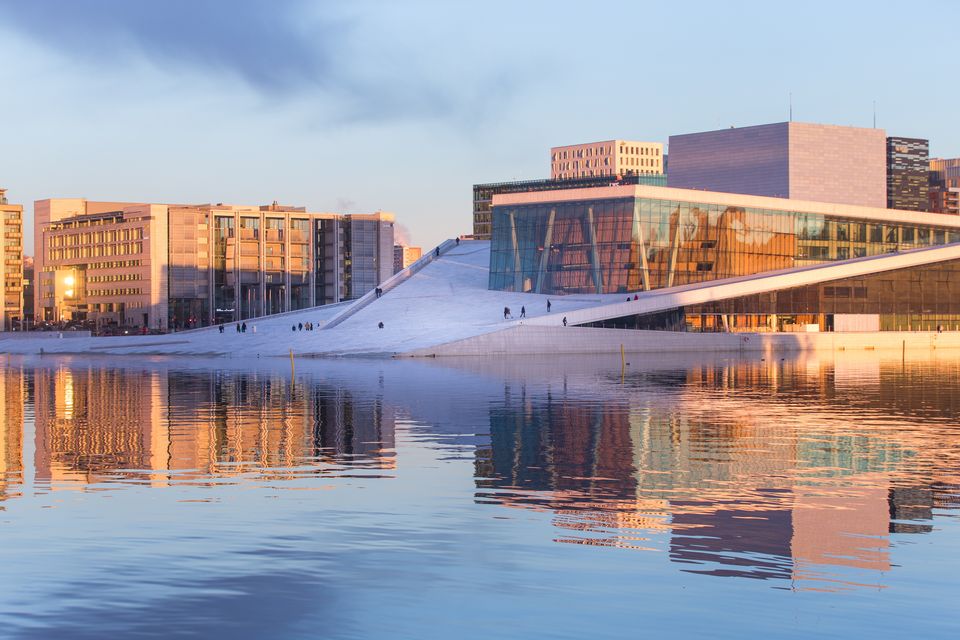De waterkant van Oslo, met het operagebouw. Foto: Mats Anda/Getty