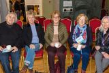 thumbnail: Barbara Derbyshire, Susan Hitching, Kate McGrath, Noelle Hegarty and Sheila Fitzpatrick O'Donnell at the launch of Bernadette Ní Riada's poetry collection Beneath My Skin. Photo by John Kelliher