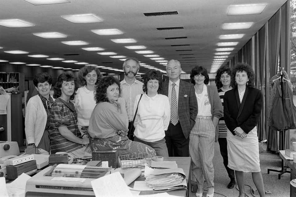 The Gay Byrne Show team in 1988. Picture: RTÉ Archives