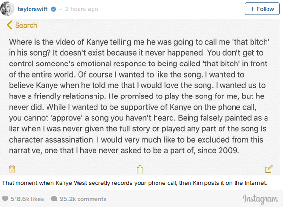 Kim Kardashian Leaks Footage Confirming Taylor Swift Signed Off On Kanye Wests Famous Irish 4071