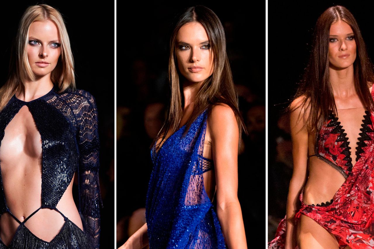 This is the future of party dresses - Julien Macdonald sends models down  the runway half naked | Irish Independent