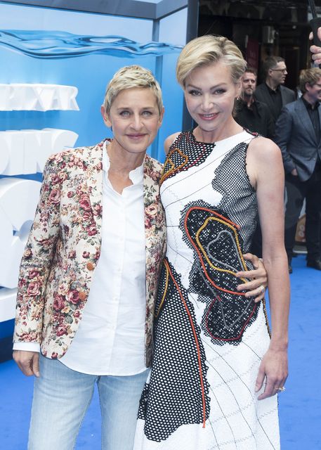 Ellen DeGeneres et sa femme Portia de Rossi (David Jensen/PA)