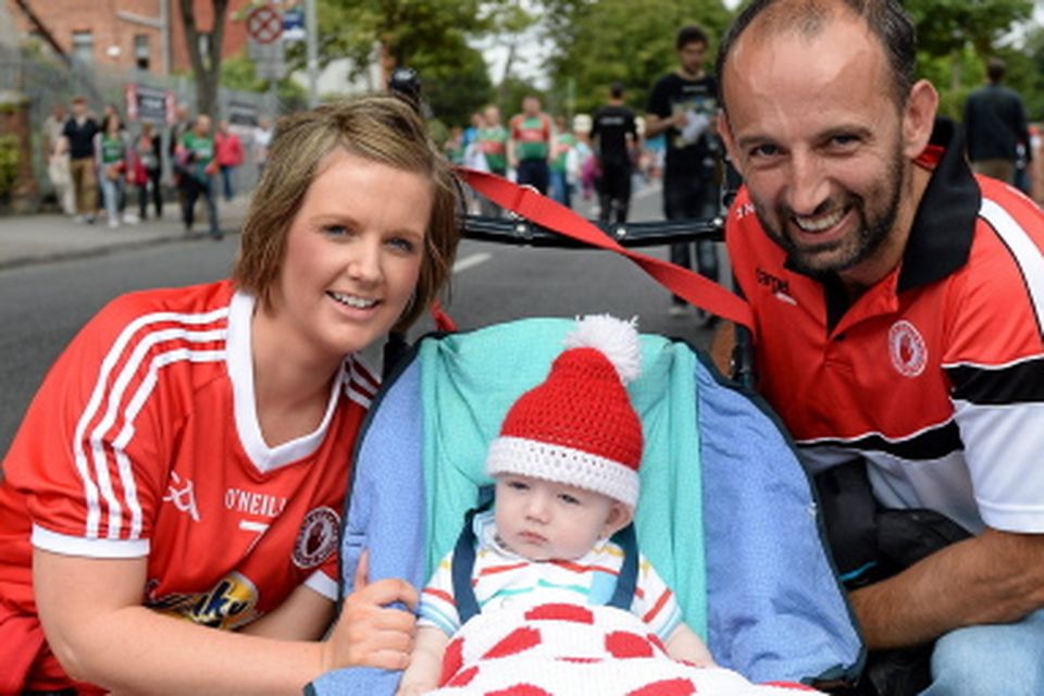 Dominic and Shauna Donnelly, along with 5-month-old Finn Donnelly, from Beragh, Co Tyrone