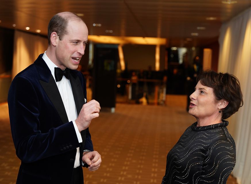 William and Elaine Bedell, chief executive of the Southbank Centre (Jordan Pettitt/PA)