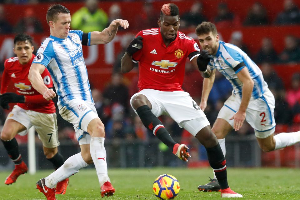 Paul Pogba came off the bench as Manchester United beat Huddersfield