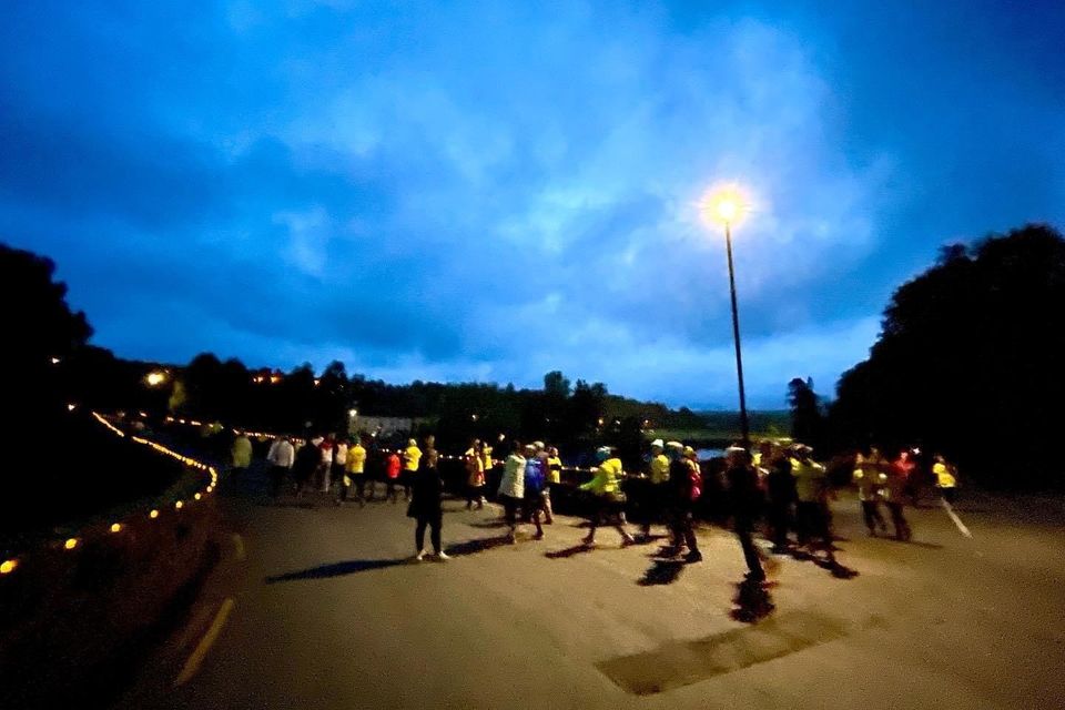 People on a previous Darkness Into Light walk in Inistioge, Co Kilkenny.