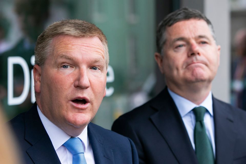 Finance Minister Michael McGrath (left) with Public Expenditure Minister Paschal Donohoe.