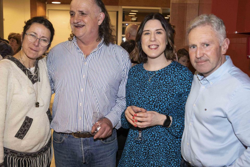 (L-R), Eliana Valentini, Philippe Huel, Johanna Callagahan and Gerry Kilfeather at the Sligo Amicizia Society 30th Anniversary celebration in the Building Block.