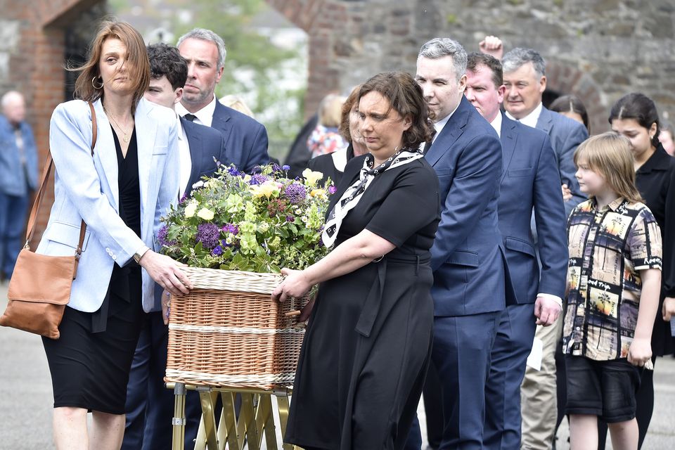 Funeral of the late Gary Lombard in St Michael's Church, Gorey on Saturday. Pic: Jim Campbell