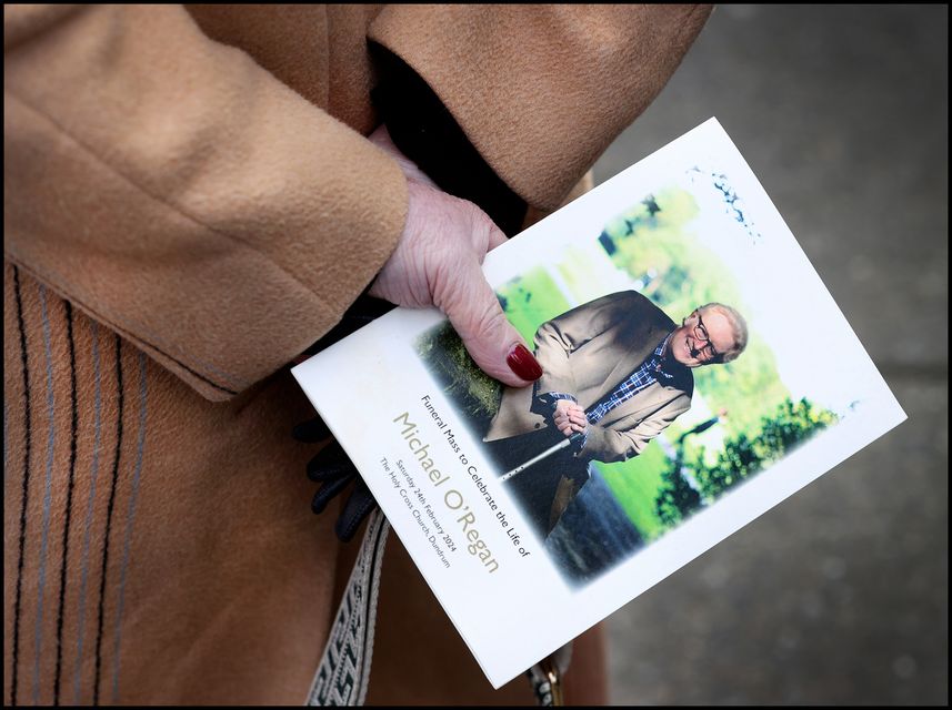 Michael O'Regan's funeral mass. Photo by Steve Humphreys 24th February 2024.
