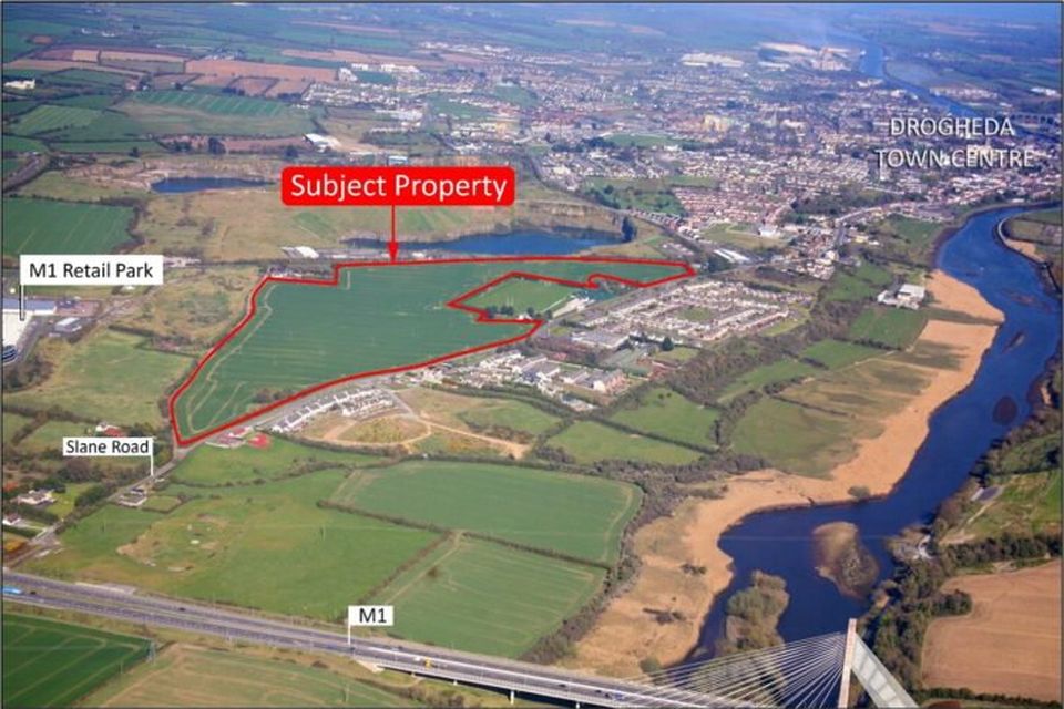 The 46-acre site on the Slane Road that was sold recently.