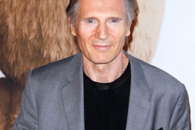 Liam Neeson goes full silver fox with grey hair at Ted 2 premiere