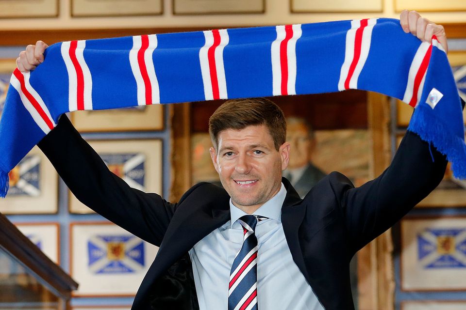 Steven gerrard best sale rangers top