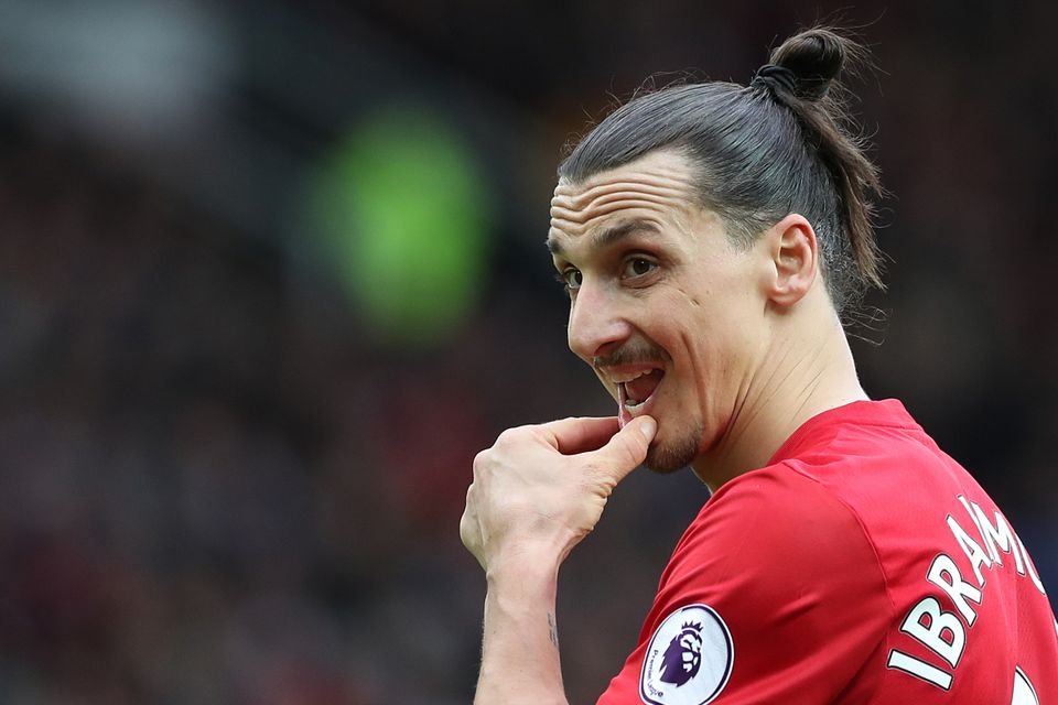 Manchester United striker Zlatan Ibrahimovic is working his way back to fitness following a knee injury