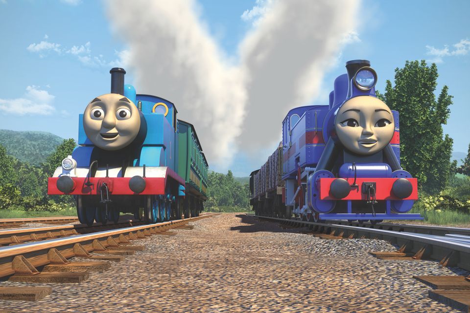 Thomas & Friends - James is a medium-sized engine.His six driving