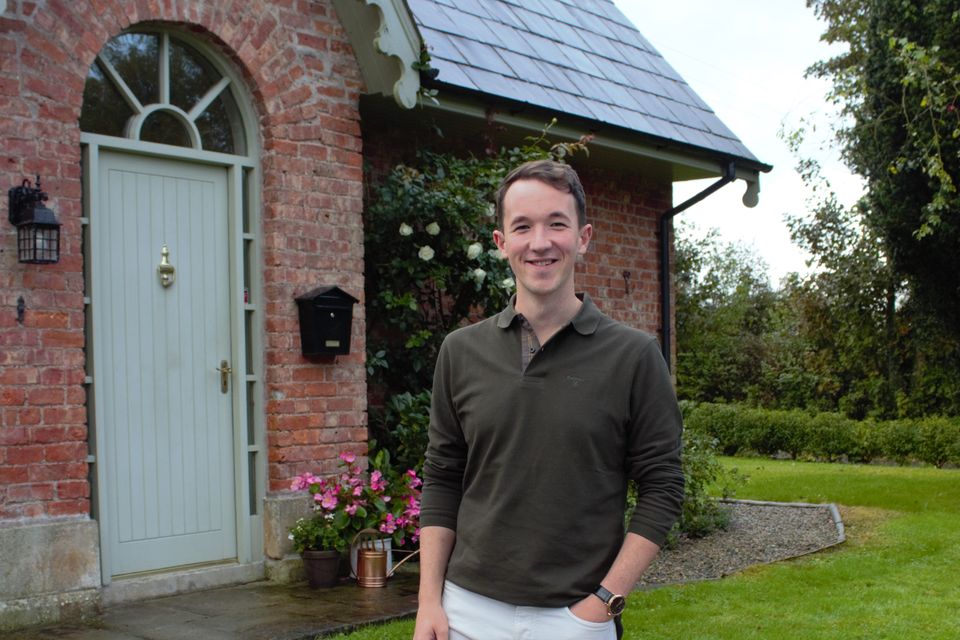 Owner Peter Carvill outside his home in Co Tyrone. Photo: RTÉ