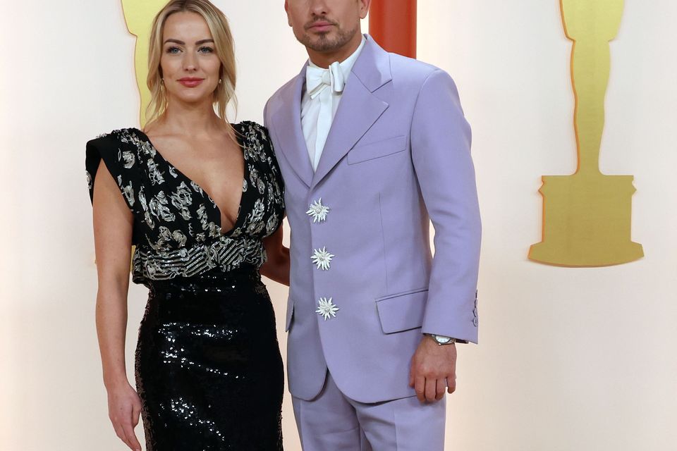 (L-R) Alyson Kierans and Barry Keoghan attends the 95th Academy Awards 2023 Photo: Allen J. Schaben