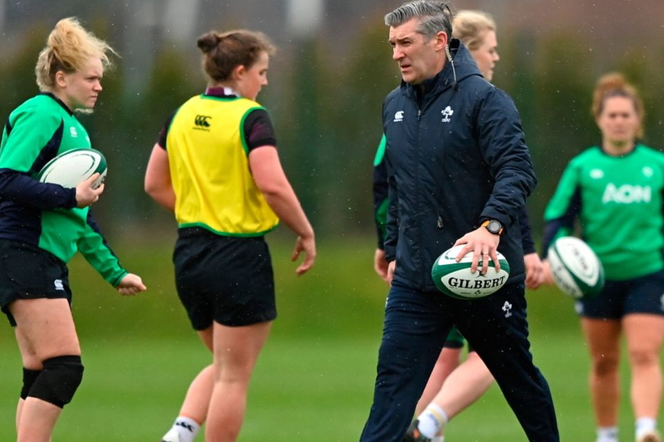 Head Coach Greg McWilliams during Ireland women's squad training