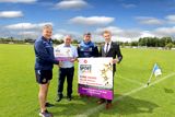 thumbnail: The presentation to Naomh Máirtín CPG chairman, Neil Cooney (left) and treasurer, Joe Walsh (centre right) was made at the Club’s ground in Monasterboice. Pictured with them were Texaco branded distributor, Barry Finlay (centre left) from Dundalk Oil and Valero Commercial Sales Manager, Frank Staples (right).