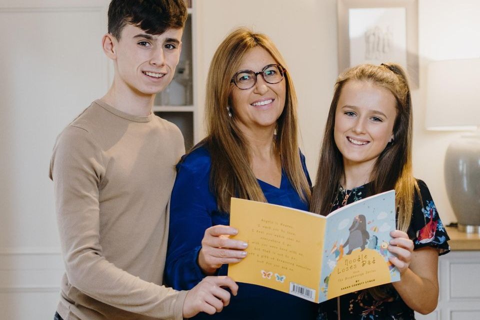 Sarah Corbett Lynch with her brother Jack and her aunt Tracey Lynch