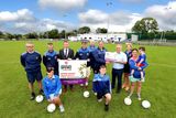 thumbnail: The presentation to Naomh Máirtín CPG chairman, Neil Cooney (centre right) and treasurer, Joe Walsh (centre left), along with fellow club members, was made at the Club’s ground in Monasterboice. Pictured with them were Texaco branded distributor, Barry Finlay (fourth right) from Dundalk Oil and Valero Commercial Sales Manager, Frank Staples (fourth left).