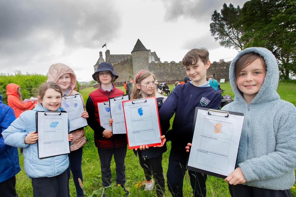 Pupils from St Patrick’s NS, Calry who took part in biodiversity workshops at Parke’s Castle.