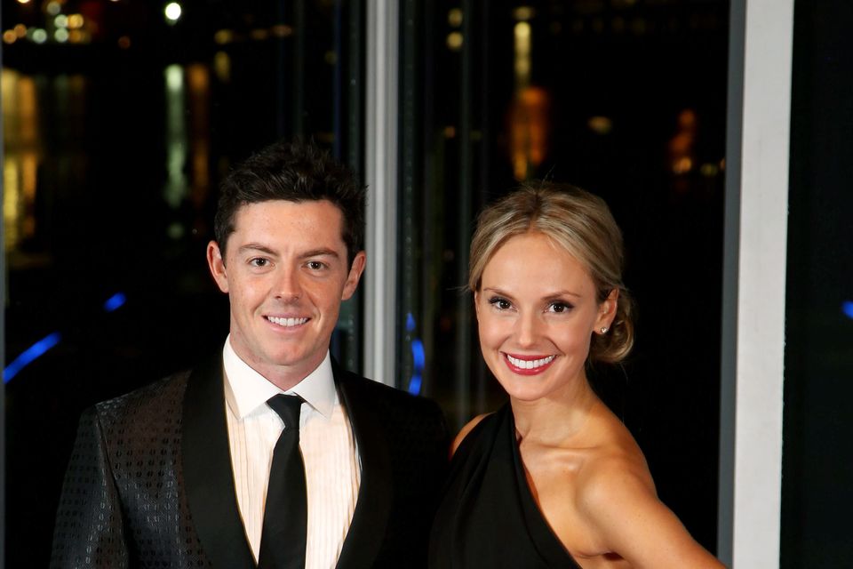 Rory McIlroy with his fiancee Erica Stoll
