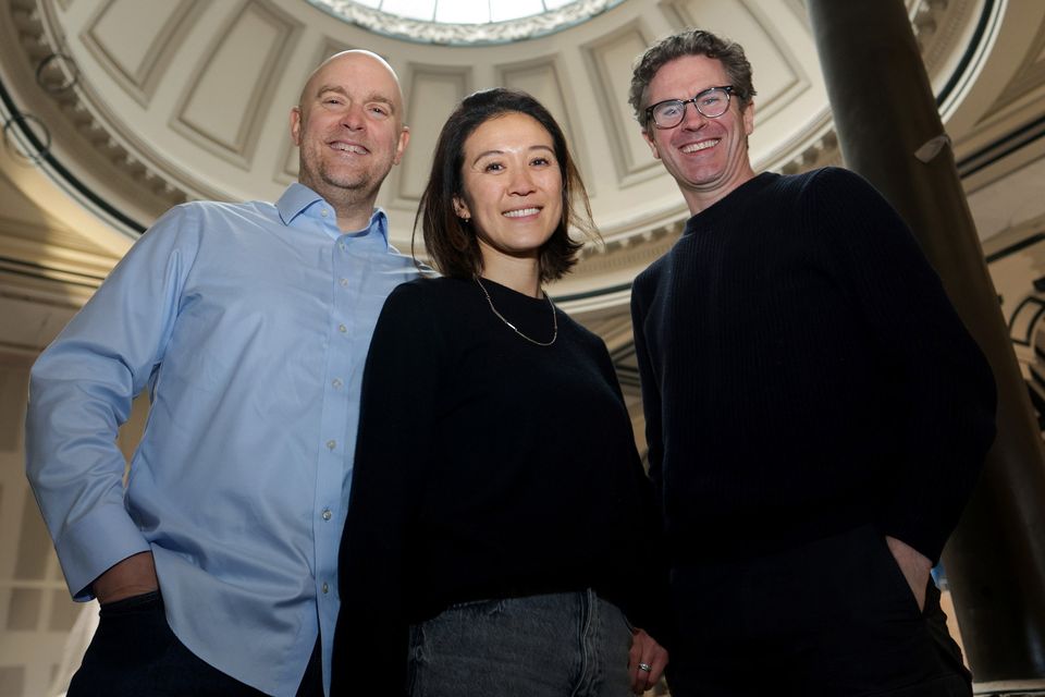 Will Beckett (Co-founder and CEO of Hawksmoor), with Mai-Yee NG (Head of Design) and Alex McGettigan (Manager of Hawksmoor, Dublin).