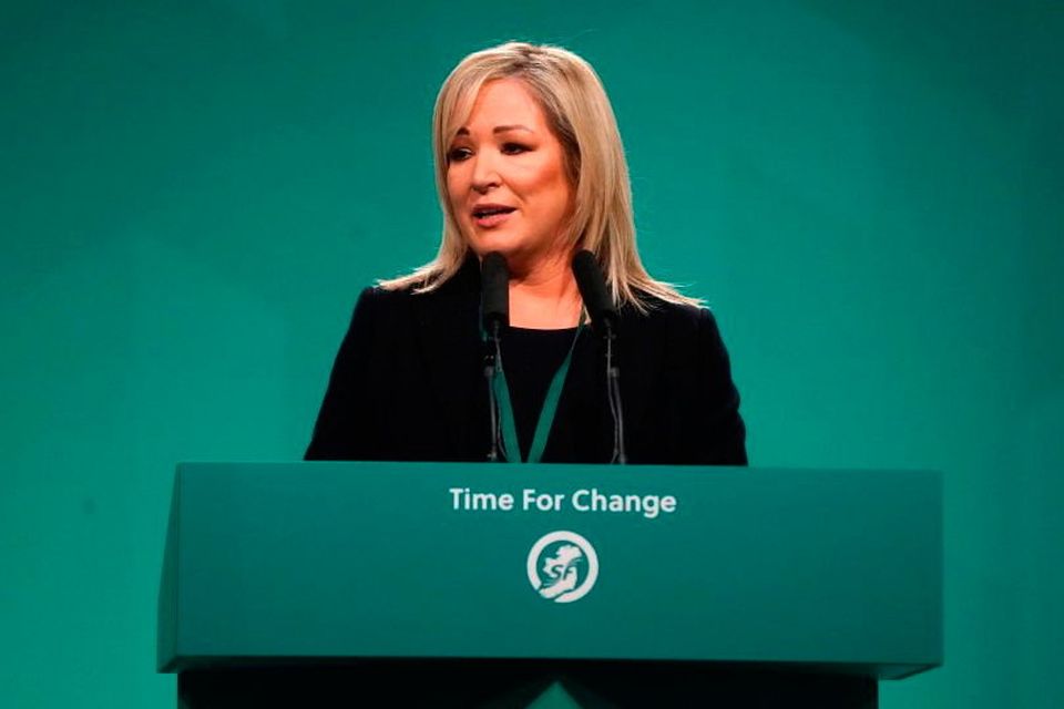 First Minister of Northern Ireland Michelle O Neill joins Patrick