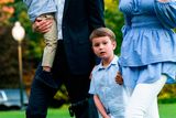 thumbnail: Jared Kushner (C-L) and Ivanka Trump (R) walk with their children Theodore (L) and Joseph (C-R) across the South Lawn as they return from a weekend stay in Bedminster, New Jersey at the White House
