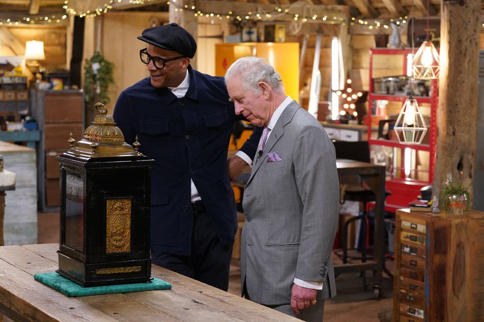 Blades won a daytime Bafta TV award along with other members of the BBC show The Repair Shop for a special featuring the King, then the Prince of Wales (Ian West/PA)