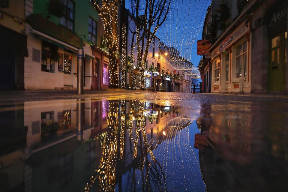 Christmas lights in Galway city. Photo: Chaosheng Zhang