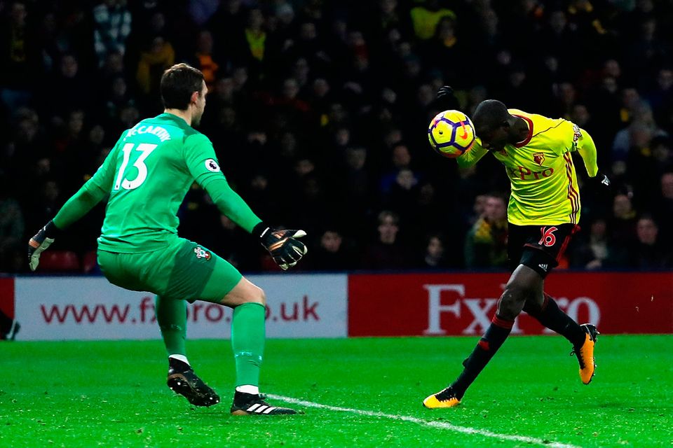 Abdoulaye Doucoure of Watford scores his sides second goal   Photo: Getty