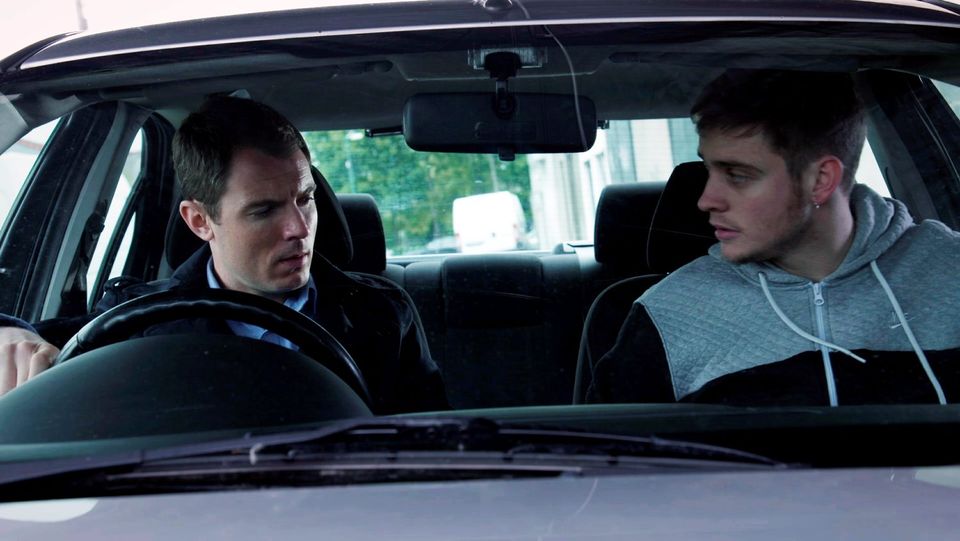 McKay (played by Richard Flood) delivers news to Davey Webb (played by Darren Cahill) that the CHIS (Covert Human Intelligence Sources) have turned down his request to have Davey as a confidential informant in Red Rock