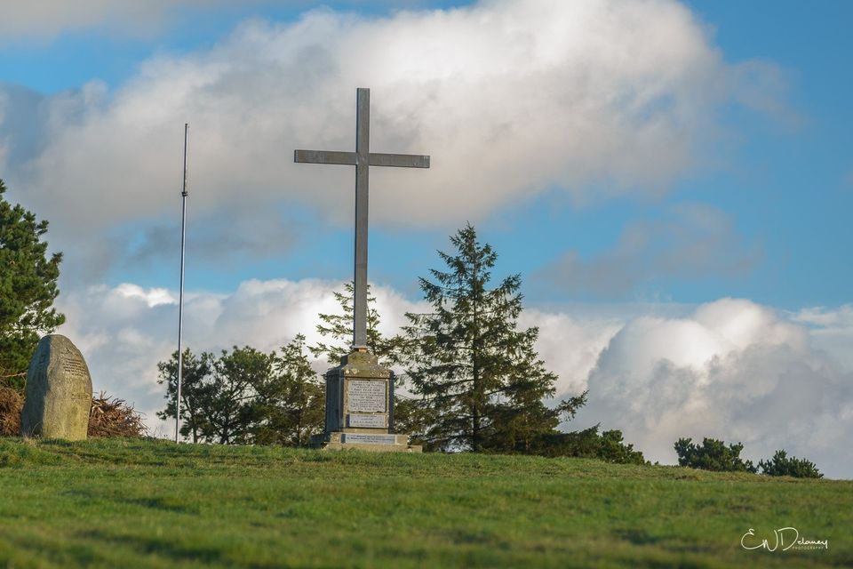 The memorial cross on Lacken Hill, New Ross. 